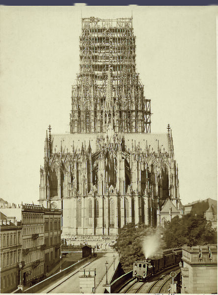 Ansicht des gerade vollendeten Domes von Osten, Johann Heinrich Schönscheidt, 1880